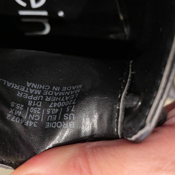 Calvin Klein Shoes Brodie Burnished Dress Calf Oxfords - Picture 2 of 3